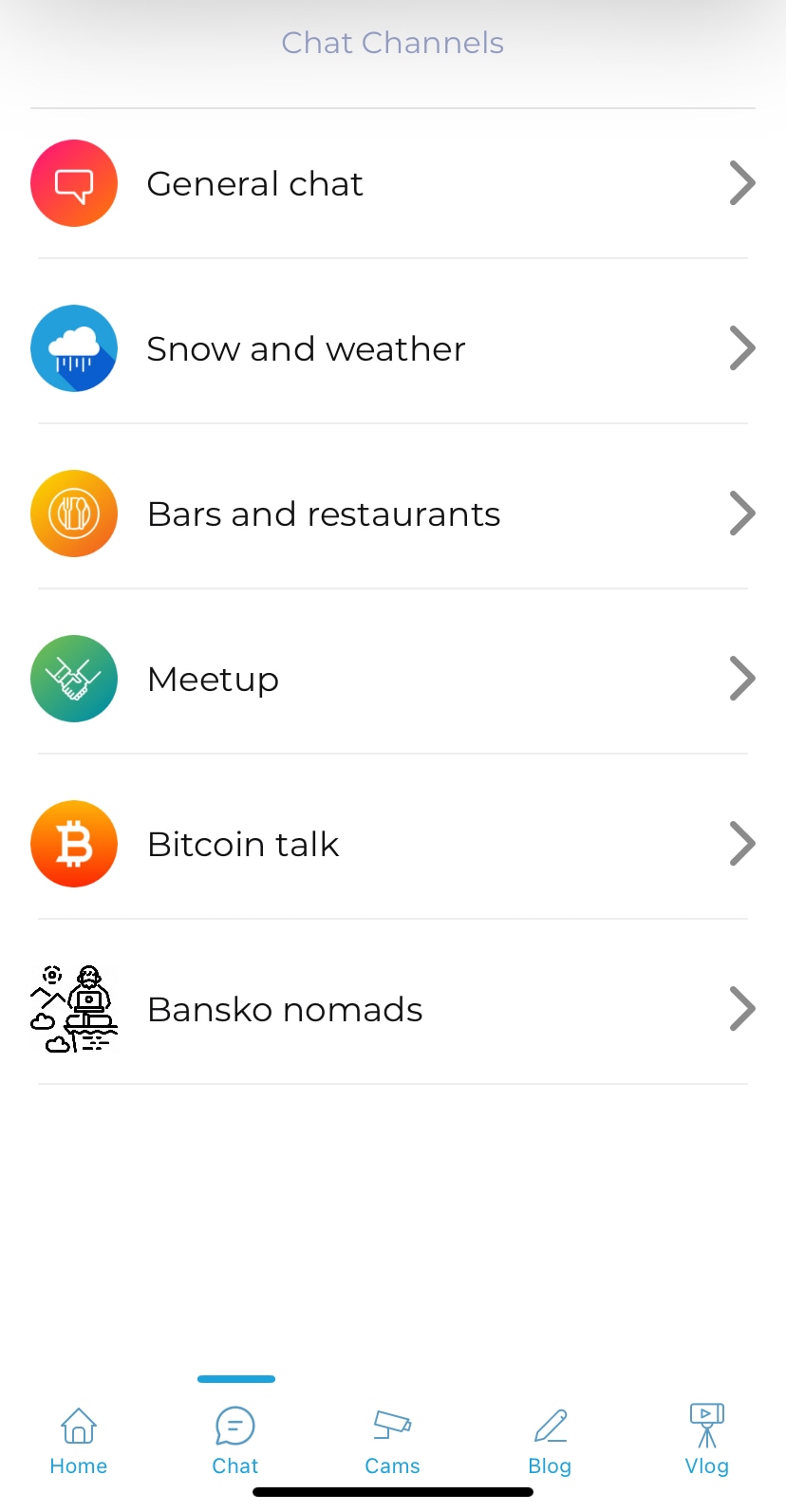 Chat system screenshot